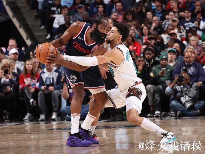 灰熊大胜快船！哈登带伤难撑，祖巴茨防守漏勺，伦纳德低迷，替补疲软